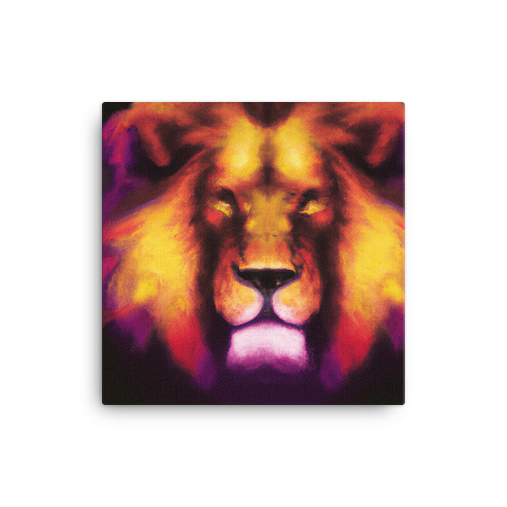 Lion in shades of orange (3 / 3)