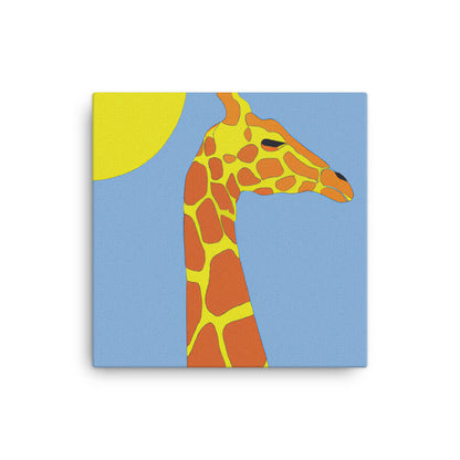 Giraffe basking in the sun