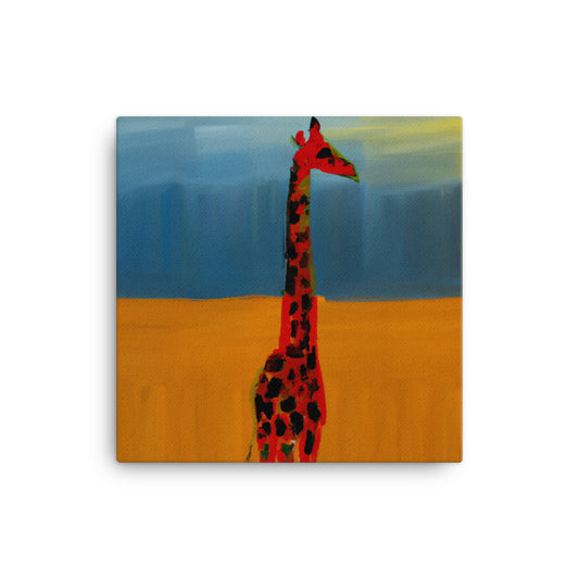 Giraffe in the desert