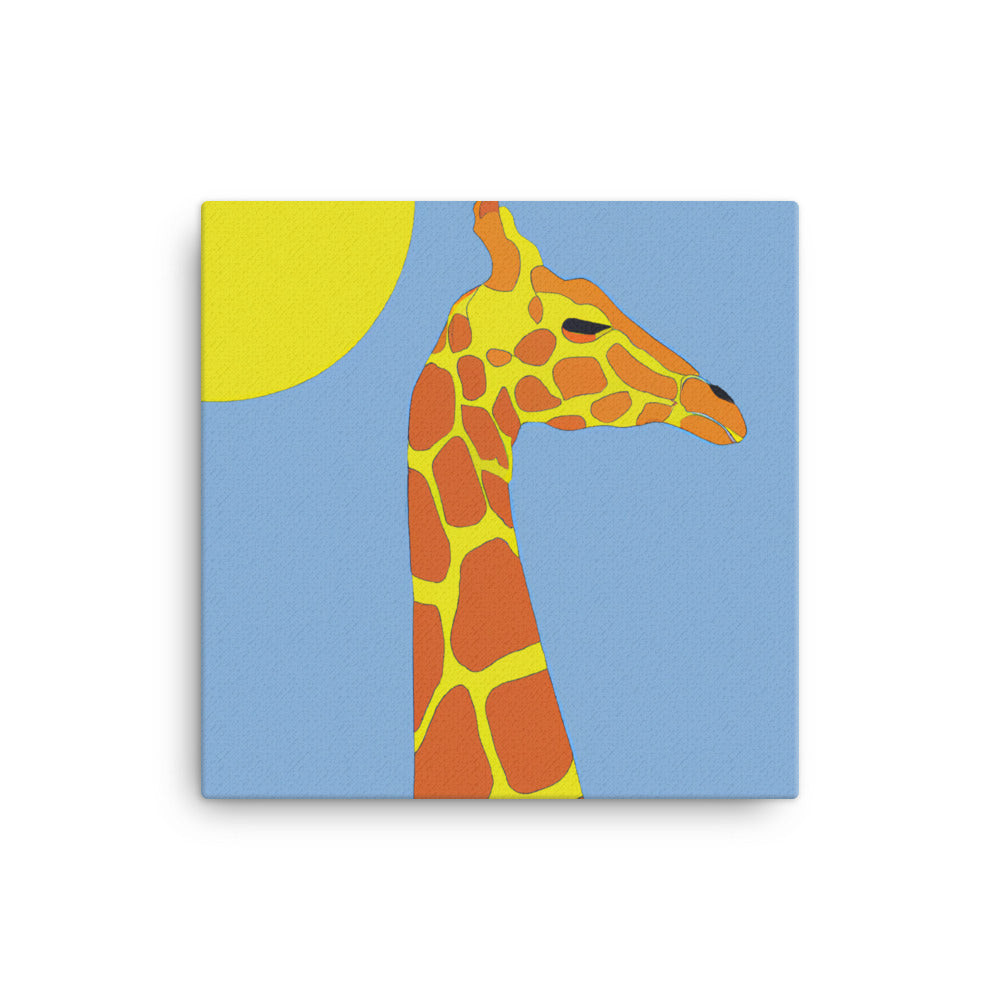 Giraffe basking in the sun