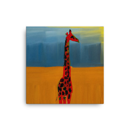 Giraffe in the desert