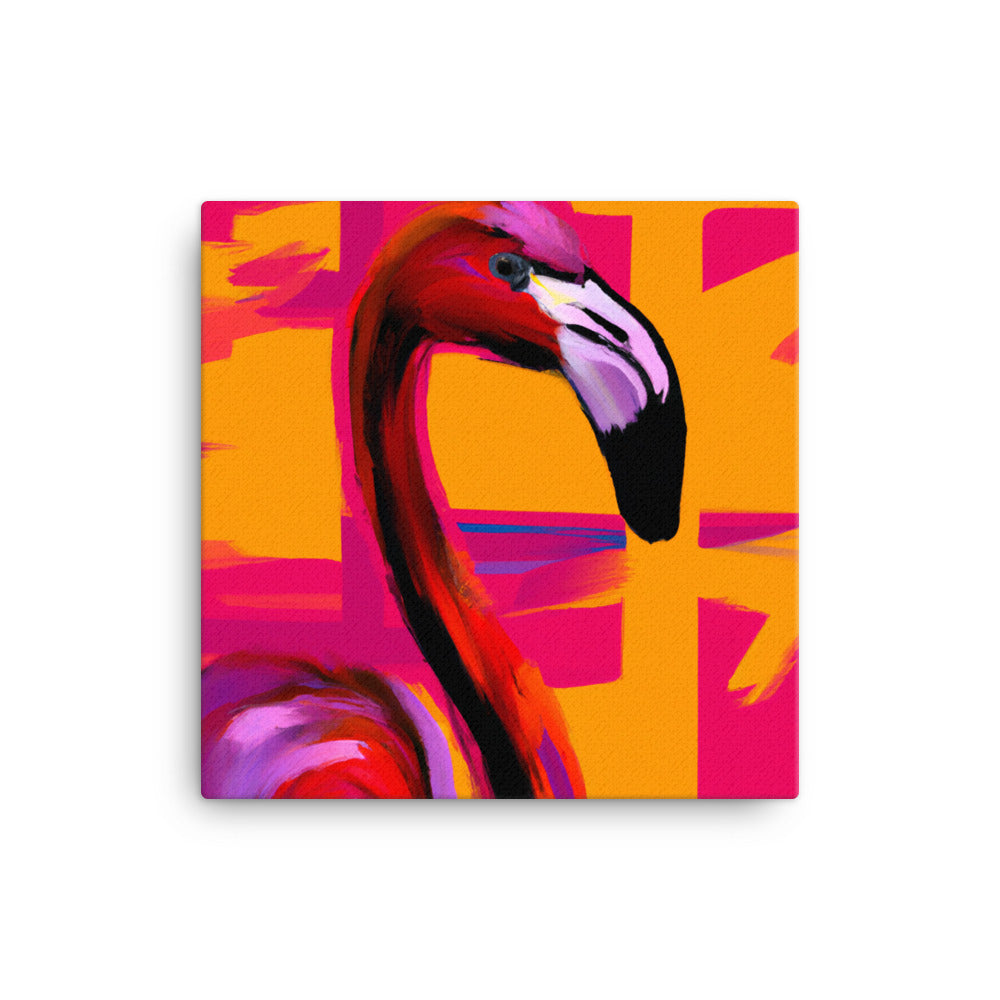 Flamingo scowling