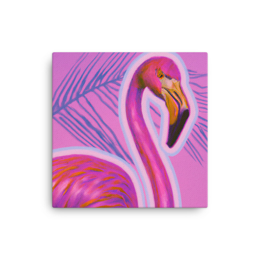 Fern and flamingo