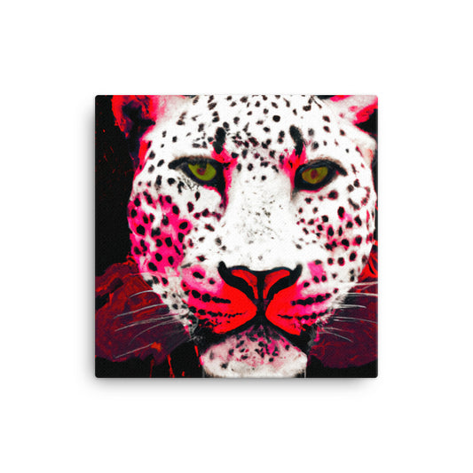 Snow leopard with pink (3 / 4)