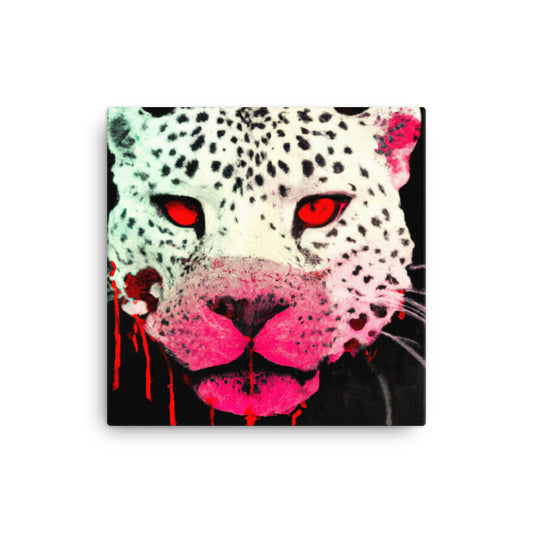 Snow leopard with pink (4 / 4)