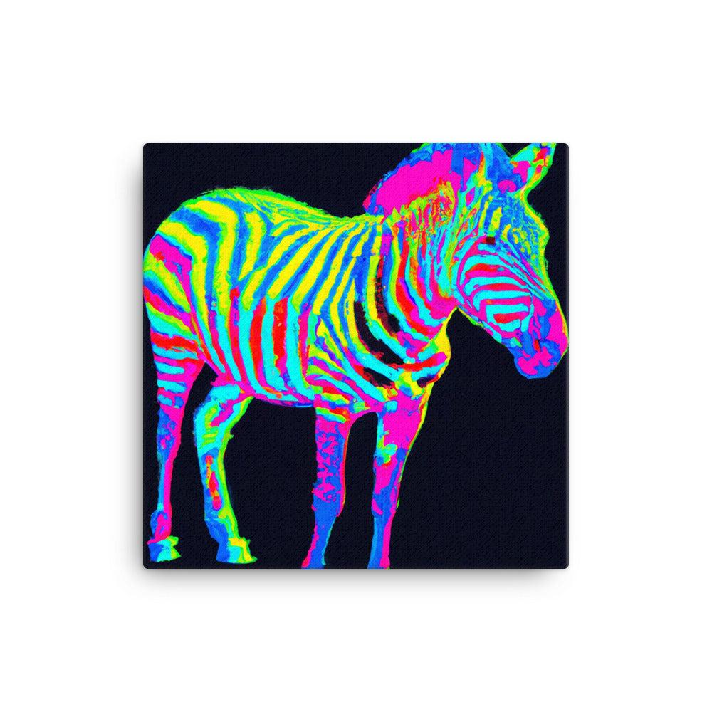 Zebra in neon