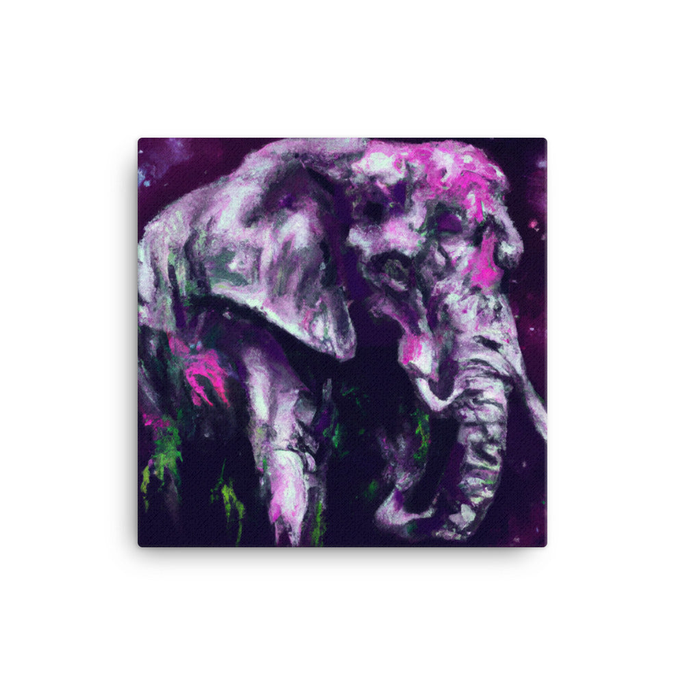 Elephant feeling purple